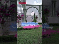 カタールからのT3 130kw商用プール熱ポンププロジェクト