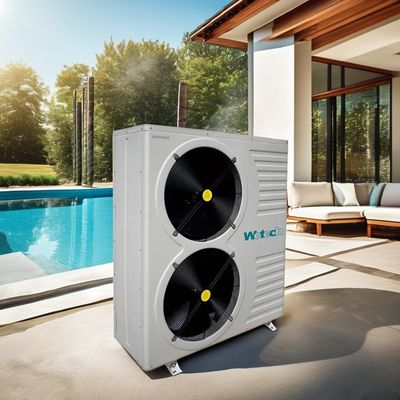 26KW ウォテック オン/オフ 空気から水への熱ポンプ R32 水泳用冷却剤